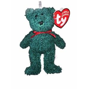 Ty Jingle Beanies 2001 Holiday Teddy Bear Christmas Tree Ornament